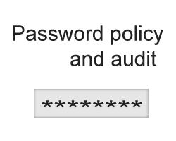 To make sure the password policy works well, password audits should be performed on a periodic basis. 